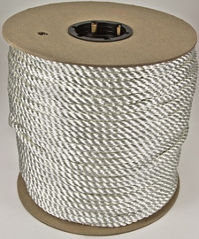 1/2" TWISTED NYLON  WHITE