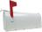 411C-1-WHITE RURAL MAIL BOX