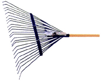 *24IN HD STEEL LEAF RAKE