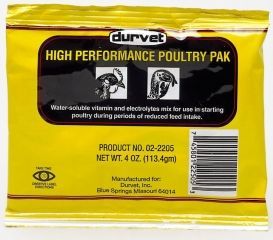 POULTRY HIGH PERF PAK 4OZ