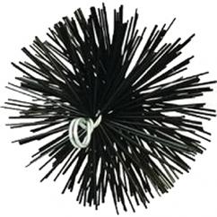 8" ROUND POLY CHIMNEY BRUSH