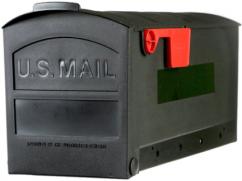 MED BLACK POLY MAIL BOX