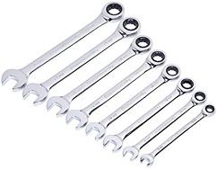 8PC METRIC RATCHET COMBO WRENCH