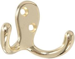 BRS ROBE HOOK-DBL PRONG