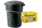 GARBAGE CANS &amp; LINERS