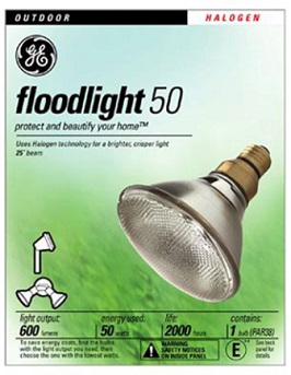 60W PAR38 HALOGEN FLOOD 1500HOUR