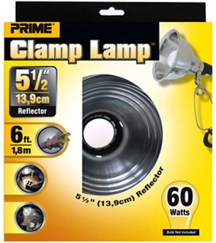 CLAMP LIGHT 60WATTS MAX