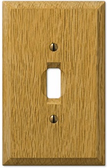 3 GANG TOGGLE SWITCH OAK