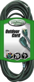 40FT 16/3 LAWN/GARDEN EXTEN CORD