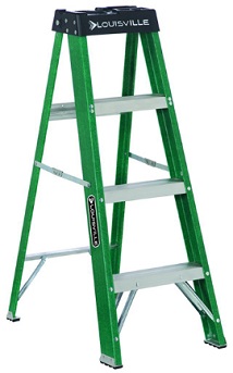 4FT FG STEP LADDER TYPE II GREEN