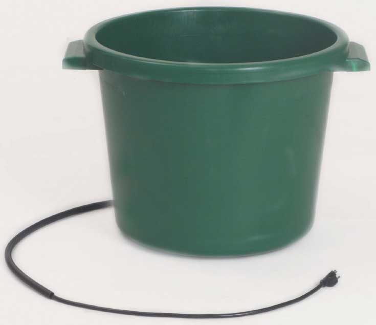 BUCKET HEATED PLASTIC TUB 16GAL