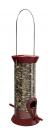 8IN METAL FEEDER BURGANDY