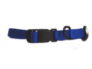 COLLAR NYLON ADJ BLUE 7-12