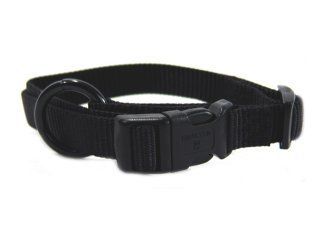 COLLAR NYLON ADJ BLACK 12-18