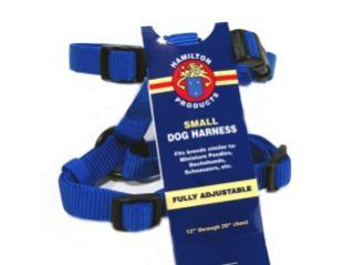 *HARNESS NYLON ADJ BLUE SM