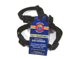 HARNESS NYLON ADJ BK XSM