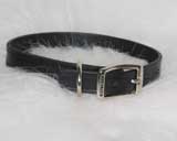 COLLAR LEATHER CREASED 3/4X18 BL