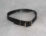 COLLAR LEATHER CREASED 3/8X12 BL