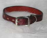 COLLAR LEATHER CREASED 3/4X18 BU