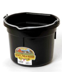 BUCKET FLATBACK 8QT BLACK