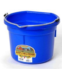 BUCKET FLATBACK 8QT BLUE