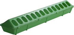 20" GREEN PLASTIC FLIP TOP FEEDE