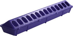 20" PURPLE PLASTIC FLIP TOP FEED