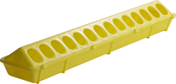 20" YELLOW PLASTIC FLIP TOP FEED