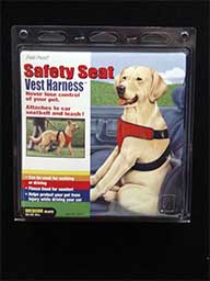 DOG SAFETY SEAT HARNESS MED BLK
