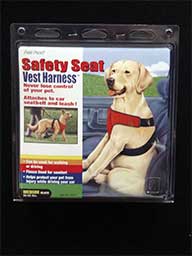 DOG SAFETY SEAT HARNESS MED BLK