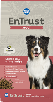 20LB ENTRUST LAMB & RICE DOG