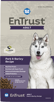 20LB ENTRUST PORK & BARLEY DOG