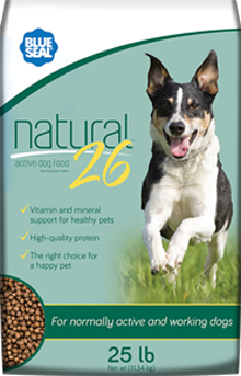 25LB NATURAL 26  DOG FOOD