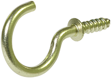 CD-CUP HOOK 1/2 SLD BRS