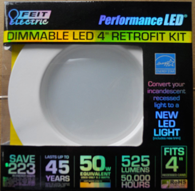 RECESS LED KIT 4IN WHITE