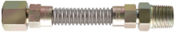 GAS CONNECTOR 1/2 OD X 18" SS