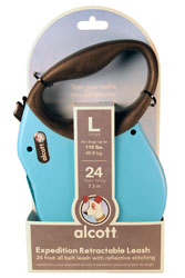 RETRACTABLE LEASH 110LB 24' BLUE