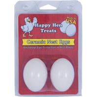 HAPPY HEN NEST EGG WHITE  2/PK